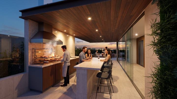 Rooftop: área gourmet